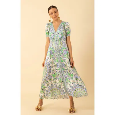Hale Bob Ila Maxi Dress In Green