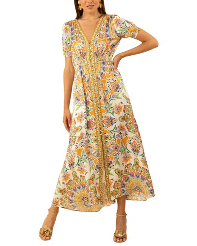 Hale Bob Ila Silk-blend Maxi Dress In Multi