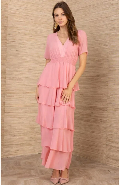 Hale Bob Imogene Solid Maxi Dress In Pink