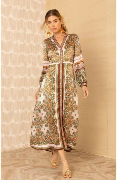 Hale Bob Isabella Midi Dress In Multi