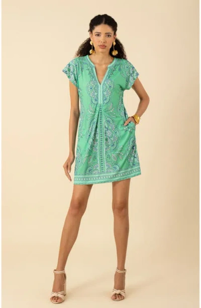 Hale Bob Jada Jersey Beaded Dress In Green