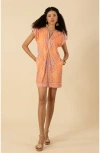 Hale Bob Jada Jersey Beaded Dress In Orange