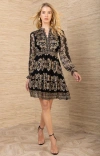 Hale Bob Jaycee Satin Dress In Black
