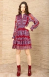 Hale Bob Jaycee Satin Dress In Pink