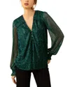 Hale Bob Jazlyn Top In Green
