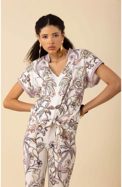 Hale Bob Jazmin Jersey Top In Ivory