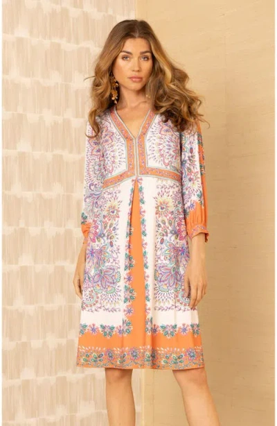 Hale Bob Jessie Jersey Midi Dress In Multi