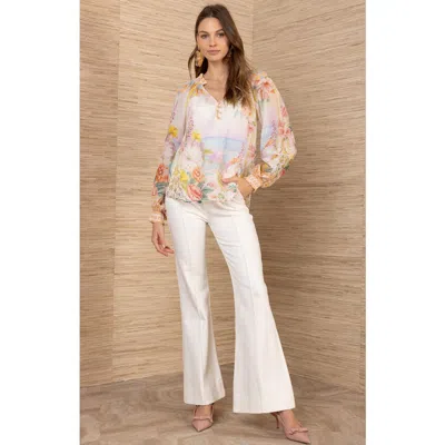 Hale Bob Jill Voile Top In Multi