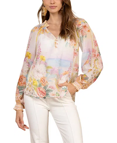 Hale Bob Jill Voile Top In Multi