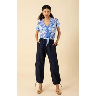 Hale Bob Johanna Blend Solid Cargo In Navy