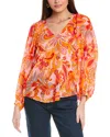 Hale Bob Josie Silk Top In Multi