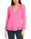 Hale Bob Josie Solid Top In Pink
