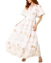 Hale Bob Journey Linen Maxi Dress In Neutral