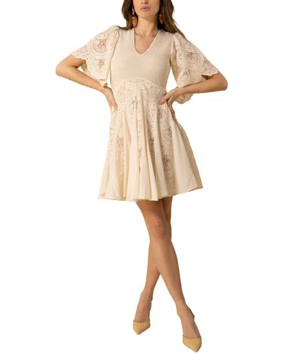 Hale Bob Journi Mini Dress In Neutral