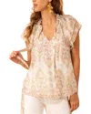 Hale Bob Julianna Silk-blend Blouse