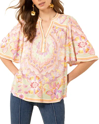 Hale Bob Kaitlyn Blouse In Pink