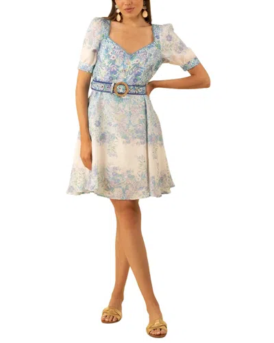 Hale Bob Kara Linen Mini Dress In Multi