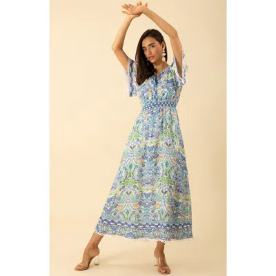 Hale Bob Katelyn Linen Maxi Dress