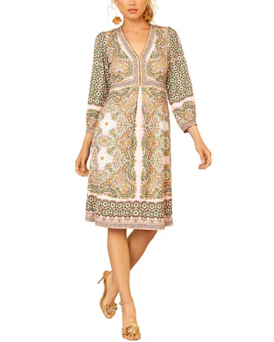 Hale Bob Kaydence Midi Dress In Brown