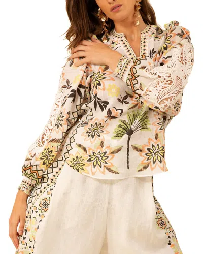 Hale Bob Kayla Linen Blouse