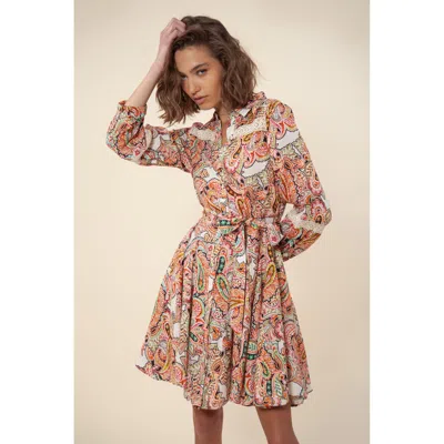 Hale Bob Keana Linen Dress In Multi