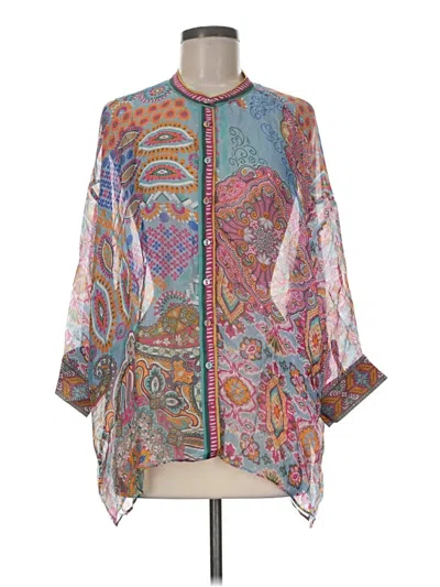 Pre-owned Hale Bob Kimono In Blue