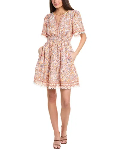 Hale Bob Kylie Linen Dress In Pink