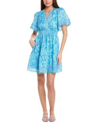 Hale Bob Kylie Linen Dress In Blue