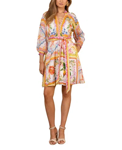 Hale Bob Lakelynn Linen Dress In Multi