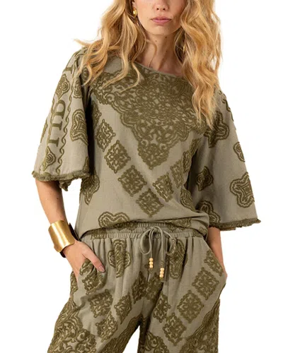 Hale Bob Leyla Blouse In Green