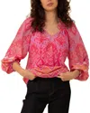 Hale Bob Lilah Blouse In Pink