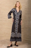 Hale Bob Lilyana Jersey Dress In Black