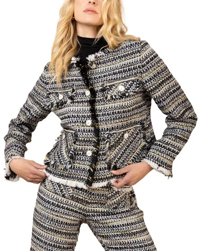 Hale Bob Long Sleeve Nyomi Jacket In Multi