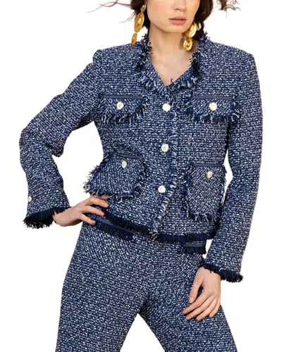 Hale Bob Long Sleeve Nyomi Jacket In Red