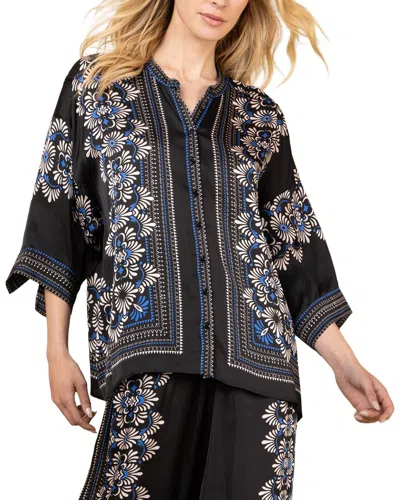 Hale Bob Long Sleeve Zaria Woven In Black