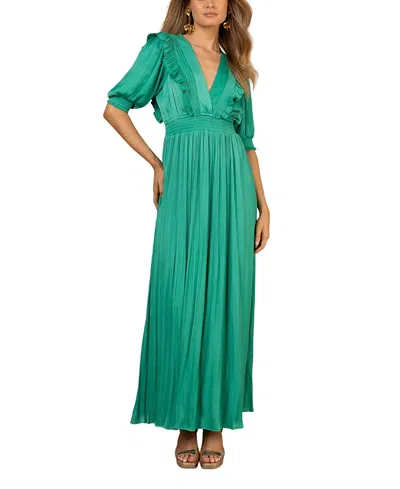 Hale Bob Lovisa Charmeuse Dress In Green