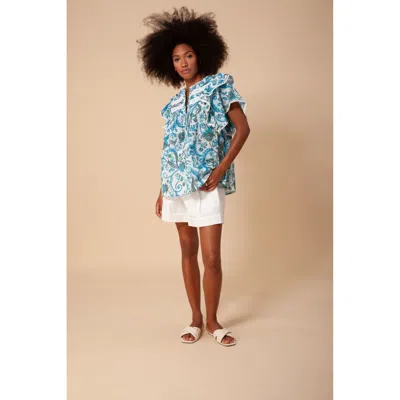 Hale Bob Luanne Swiss Dot Top In Multi