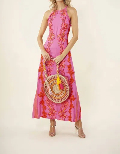 Hale Bob Luciana Maxi Dress In Pink