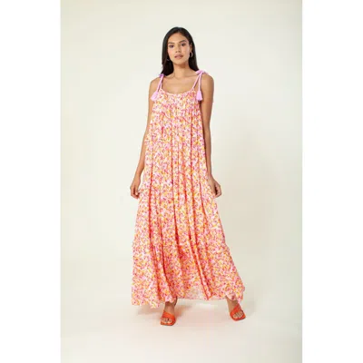 Hale Bob Lucilla Maxi Dress In Pink