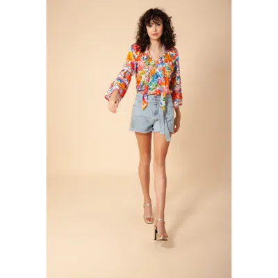 Hale Bob Lucinda Voile Top In Multi
