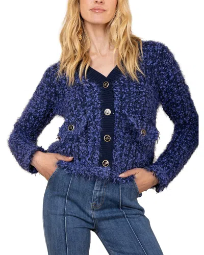 Hale Bob Madalyn Cardigan In Blue