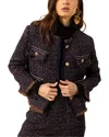 Hale Bob Malani Wool-blend Cardigan In Black