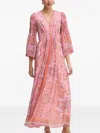 Hale Bob Mara Maxi Dress In Pink