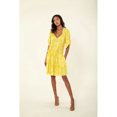 Hale Bob Marae Dress In Yellow