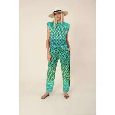 Hale Bob Margie Jersey Top In Green