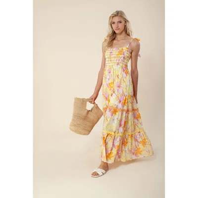 Hale Bob Marina Maxi Dress In Yellow