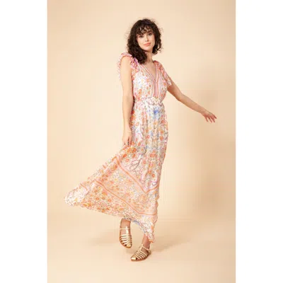 Hale Bob Marlee Chiffon Maxi Dress In Multi