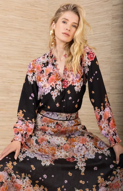 Hale Bob Marlowe Silk Top In Black
