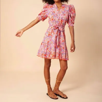 Hale Bob Matilde Voile Dress In Pink