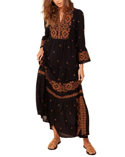 Hale Bob Maxi Dress In Black
